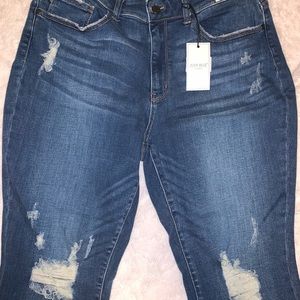 Judy Blue mid rise “Destroyed & Cuffed Slim fit” jeans size 16W